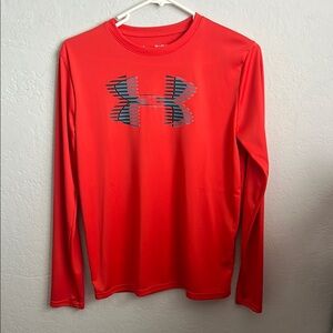 Under Armour Red Long Sleeve Performance Tee